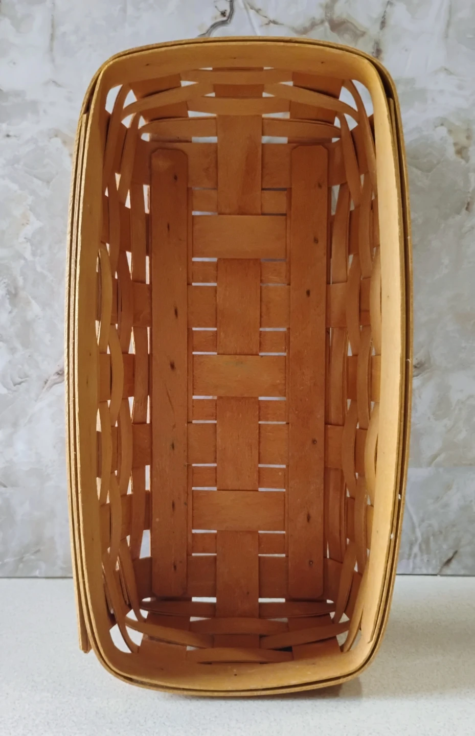 1997 SIGNED LONGABERGER CRACKER BASKET WITH DIVIDER - photo 2