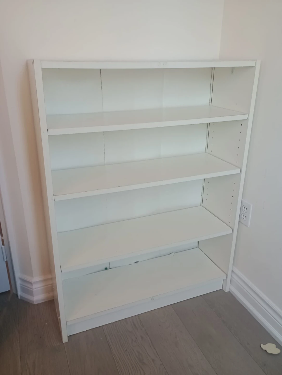 White 5-Shelf Bookcase