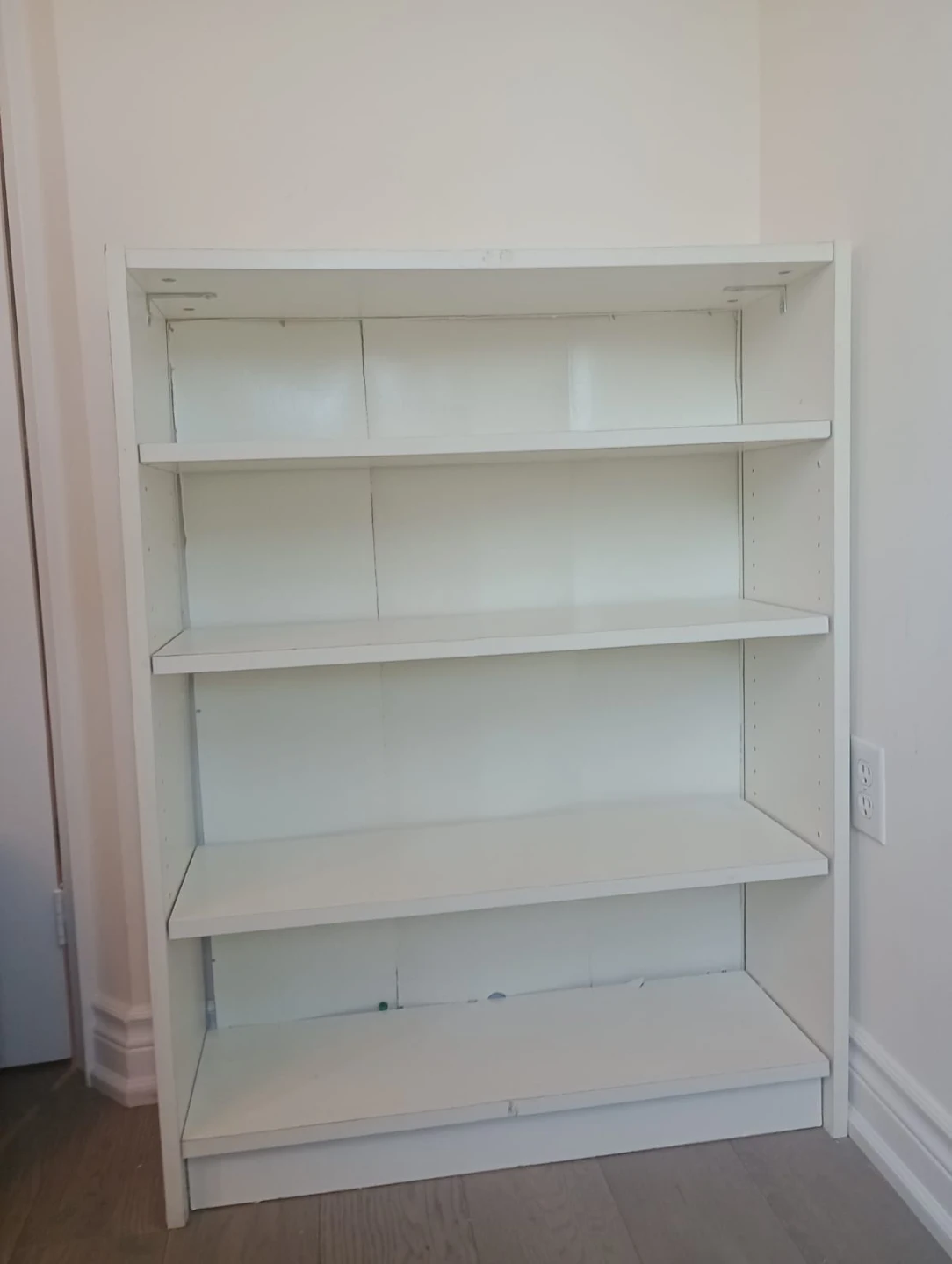 White 5-Shelf Bookcase - photo 2