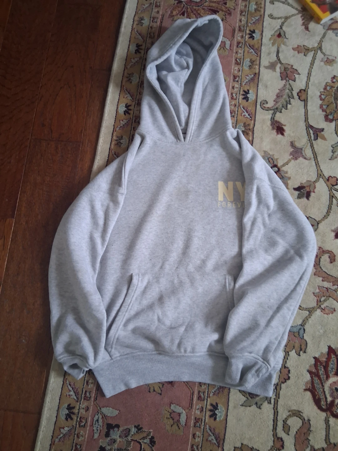 Grey "NY Forever" Hoodie