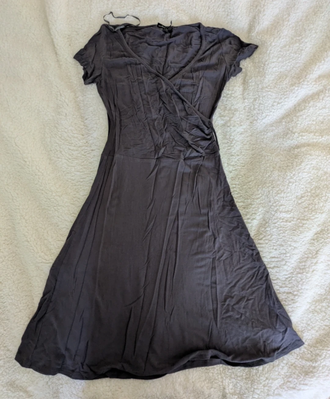 Grey Wrap Dress
