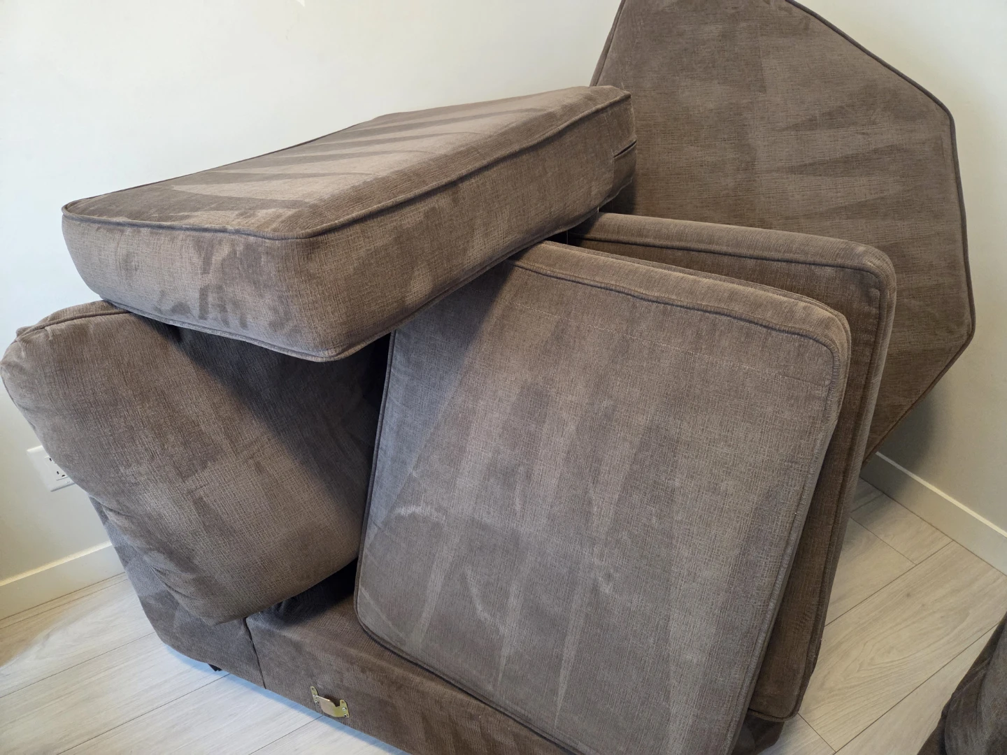 Large Brown Sectional - photo 3