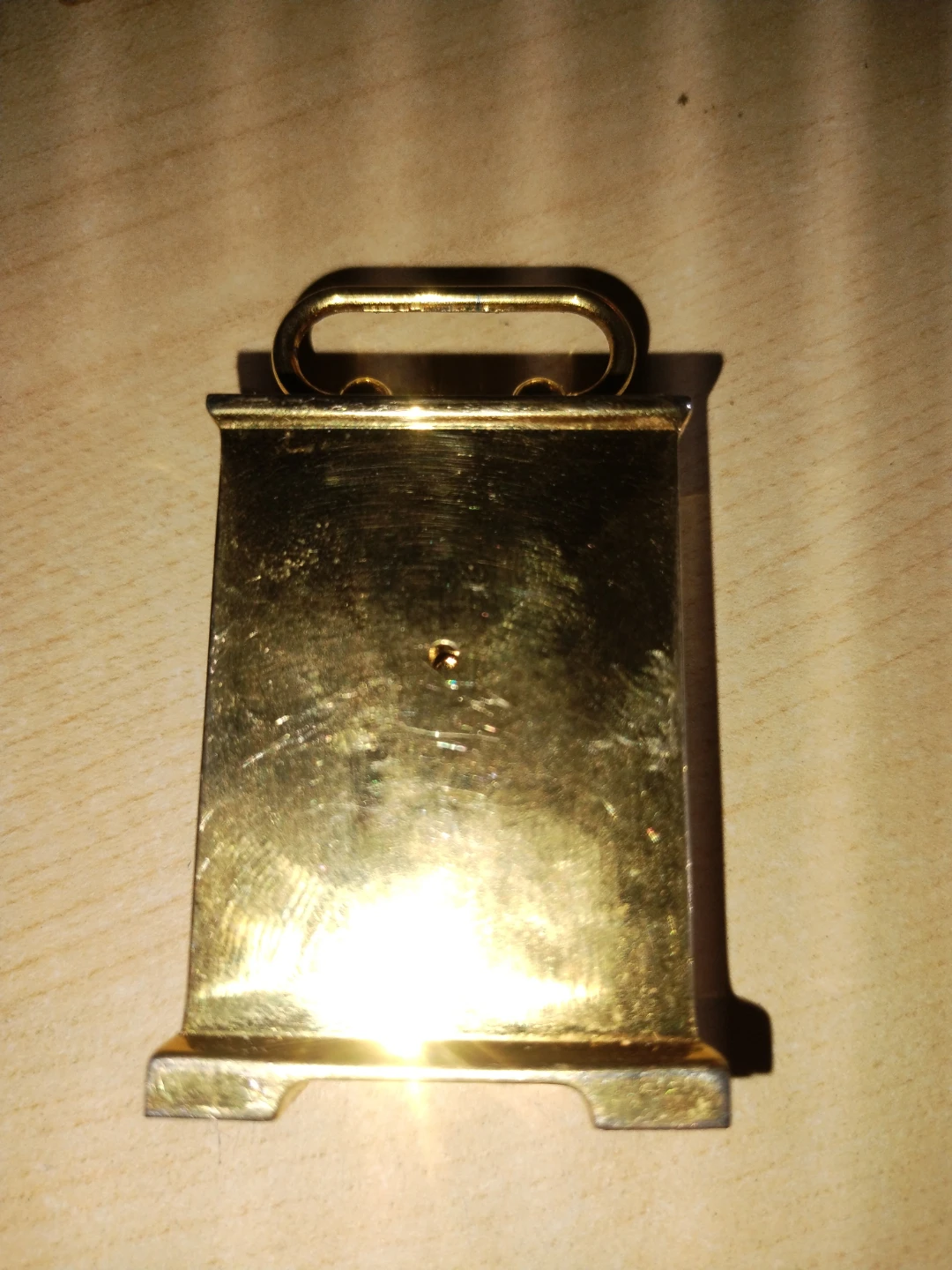 Gold Tone Quartz Table Clock