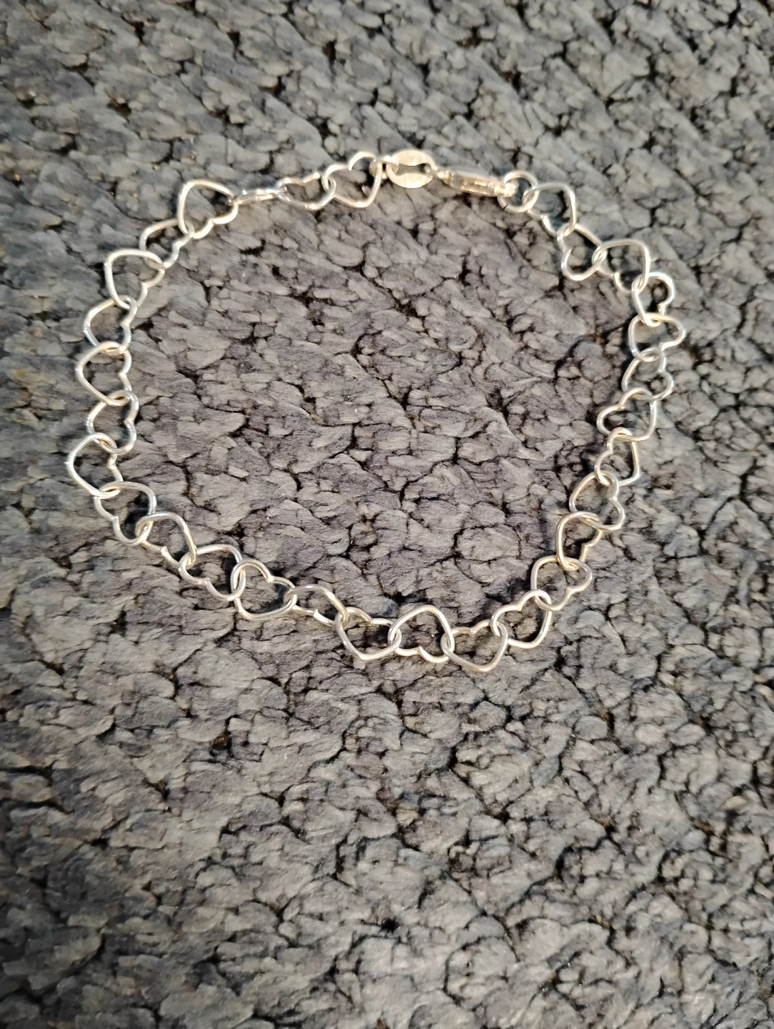 Silver Heart Link Bracelet - photo 2