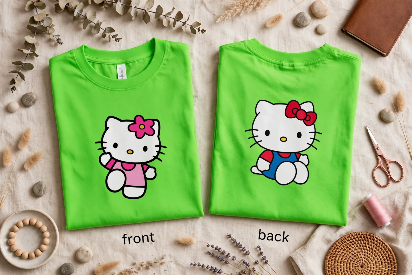 Kids Hello Kitty Double-Sided Tee - Youth Graphic Shirt