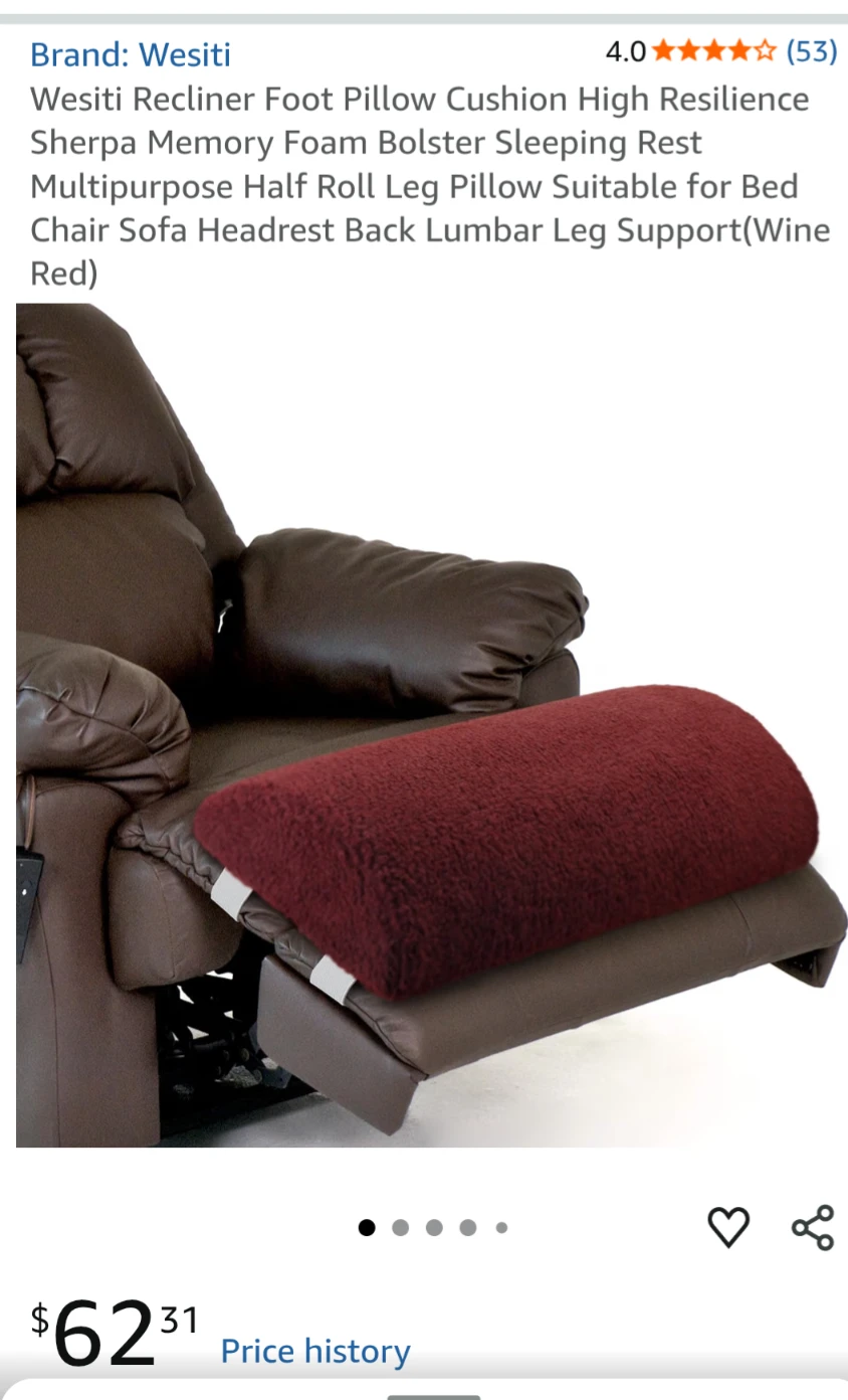 Wesiti Sherpa Bolster Pillow Cushion - Wine Red - photo 3