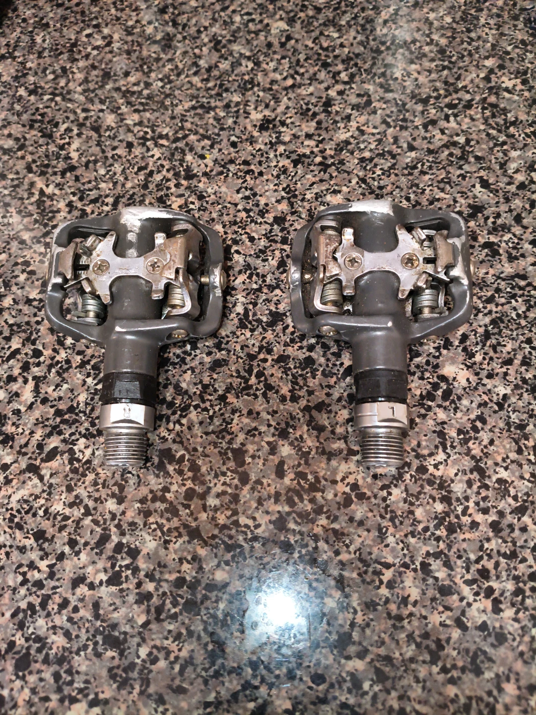 Pair of Grey Mountain Bike Pedals
