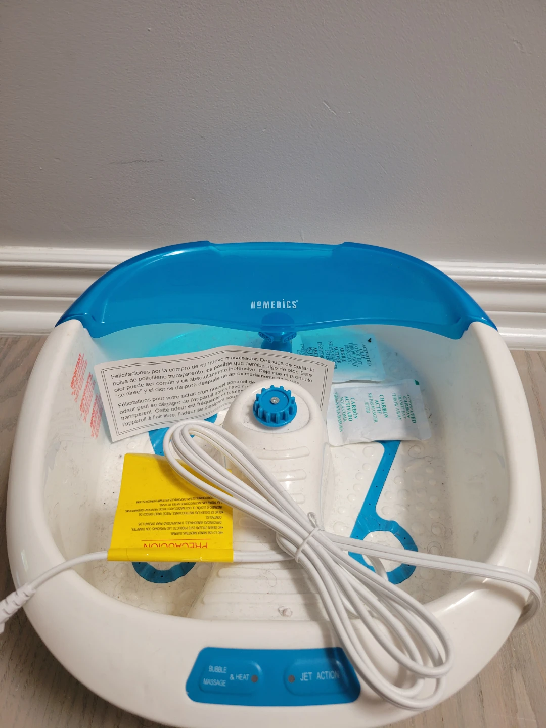 HoMedics Foot Spa with Bubble Massage and Jet Action