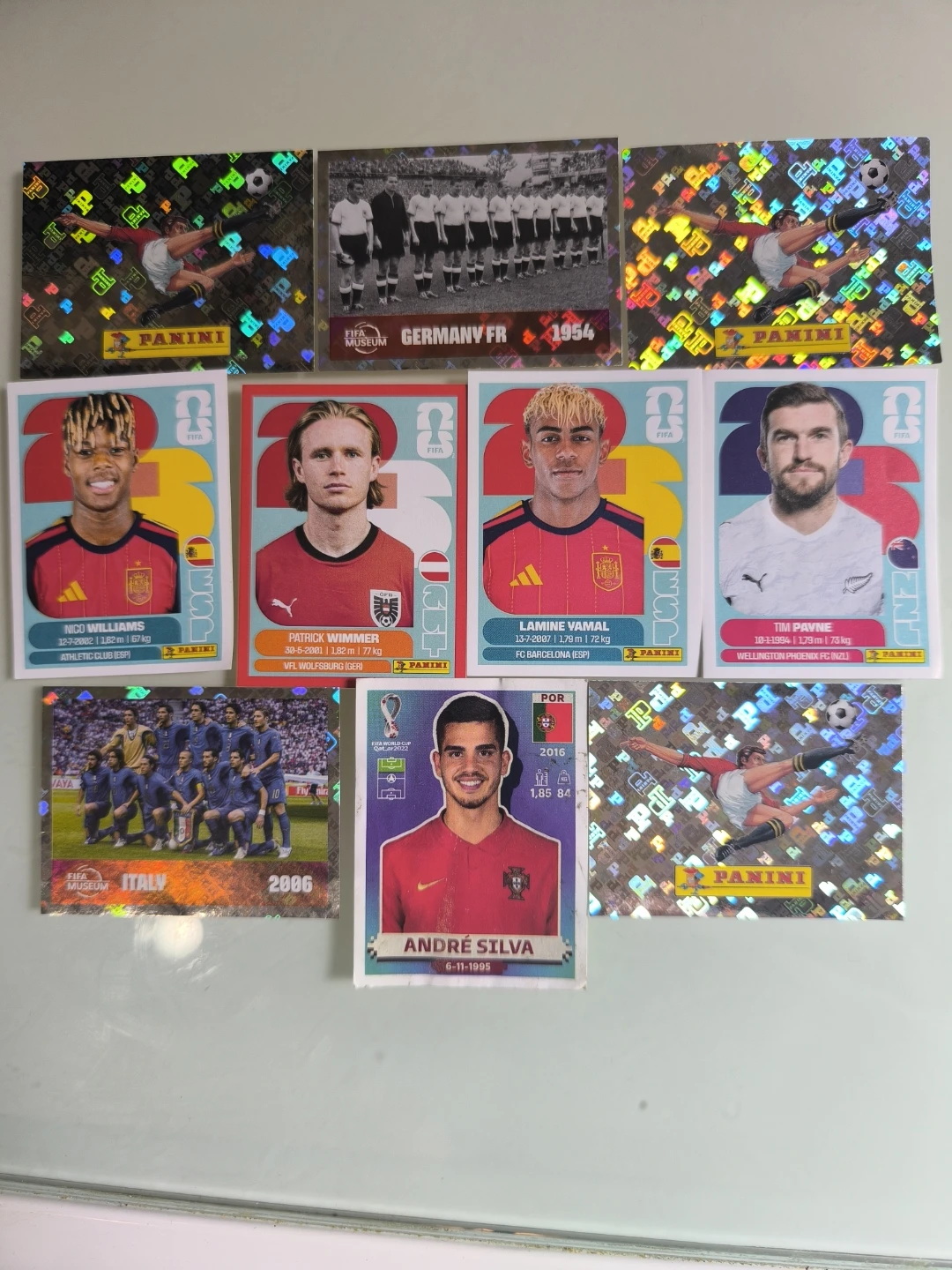 Panini FIFA World Cup Sticker Collection Cards