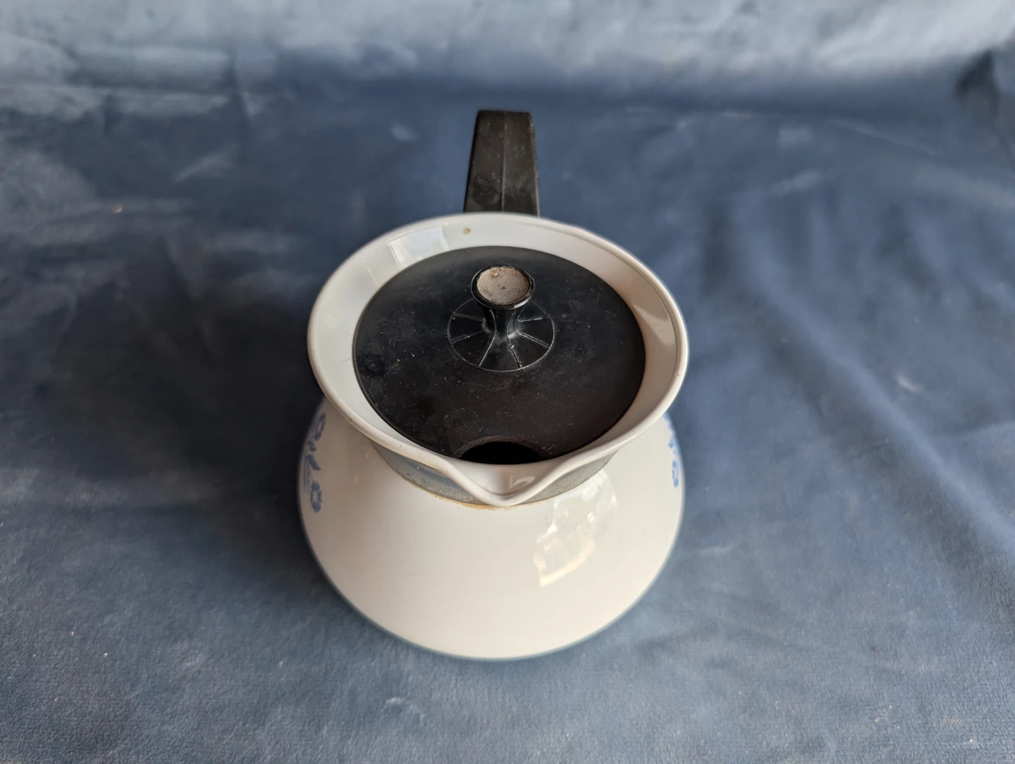 Corning Ware 3 cup Blue Cornflower Tea  Pot - photo 2