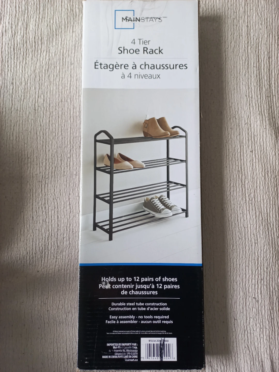 Mainstays 4 Tier Shoe Rack