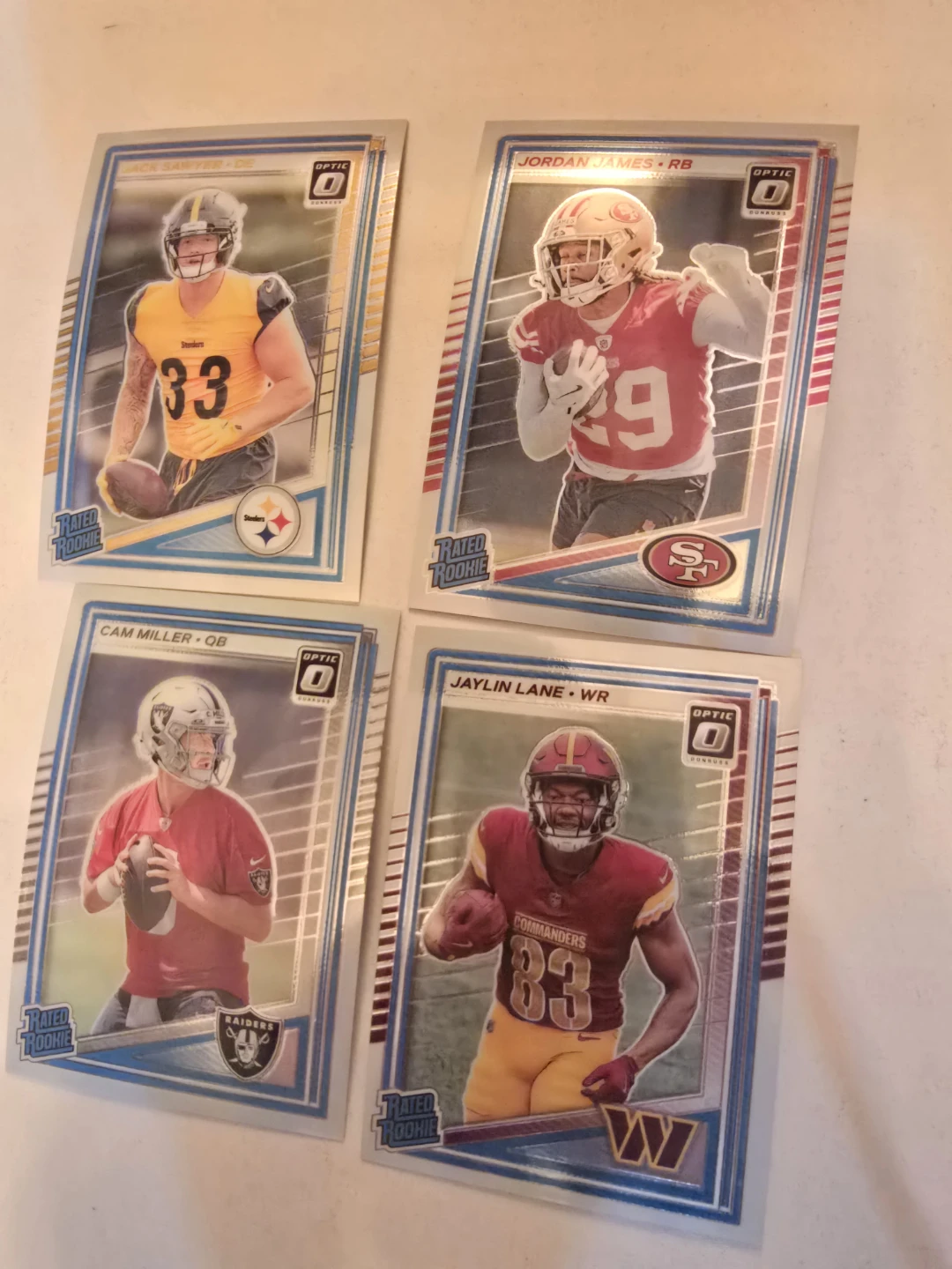 Panini Optic Rated Rookie Football Cards