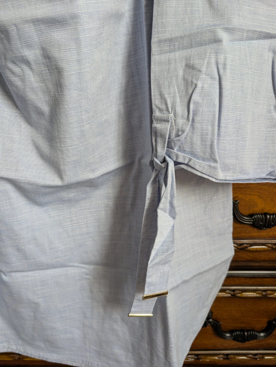 DYNAMITE Light Blue Off-Shoulder Blouse - photo 2
