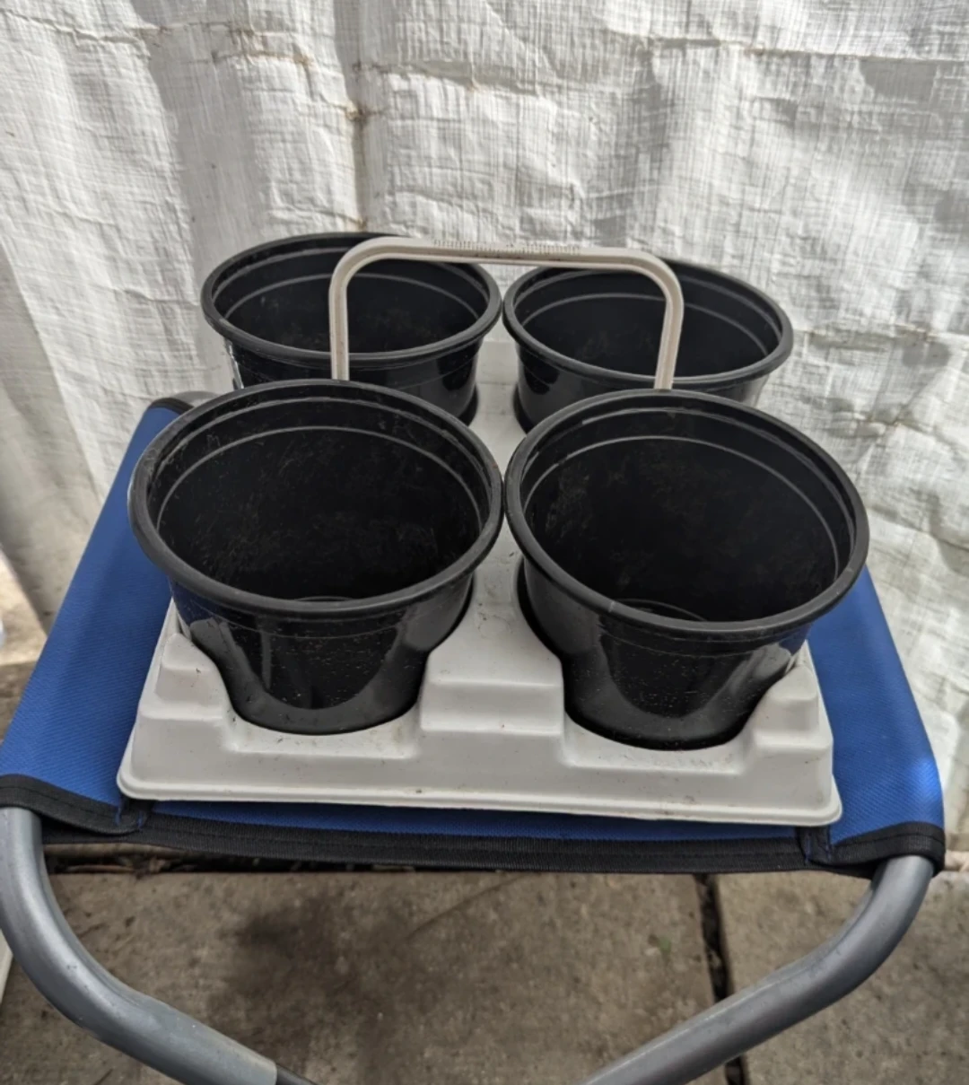 4" Pots with carrying tray - photo 2