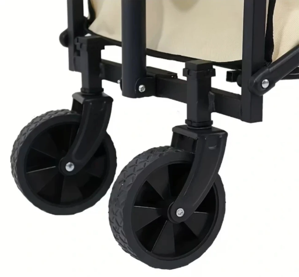NWT Black Folding Wagon Cart with Extendable Handle - photo 3