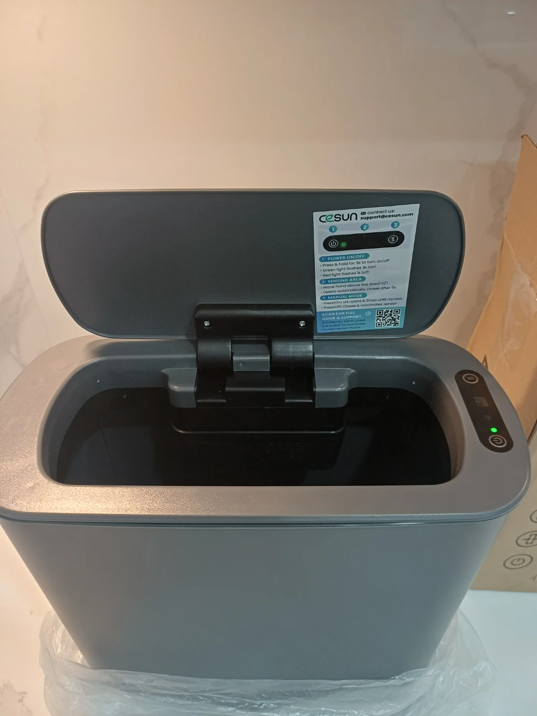 Censun Motion Sensor Trash Can-10L/ 2.6Gal