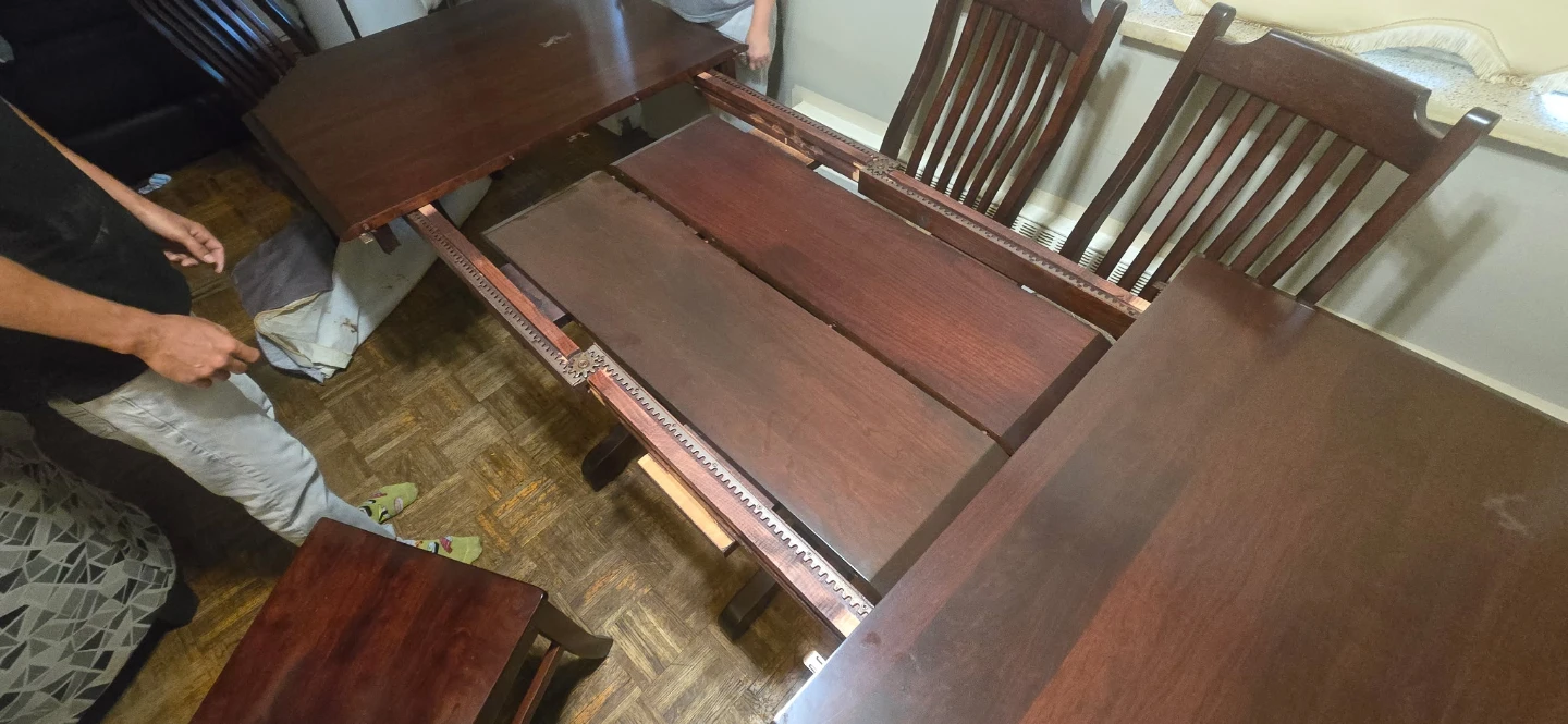 Wooden Dining Table and Chairs Set - photo 3