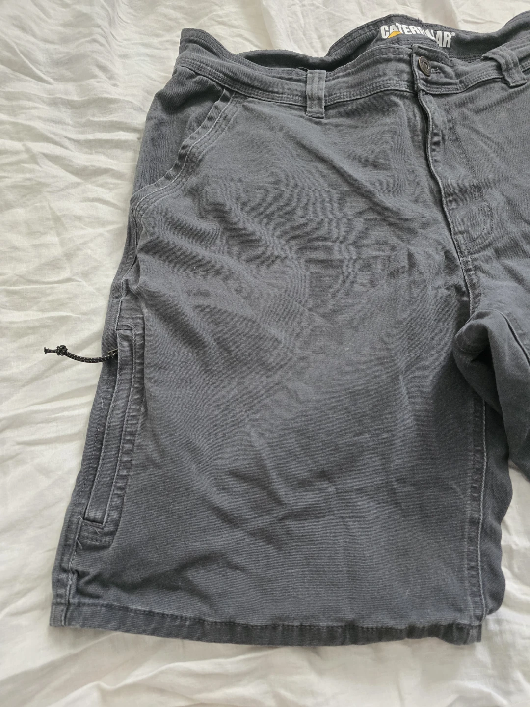 Caterpillar Charcoal Canvas  Utility Work Shorts - photo 3