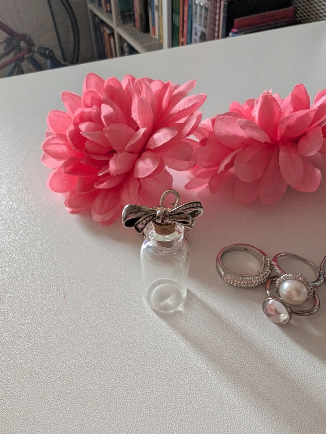 Beautiful sliver and stainless steel rings - photo 4