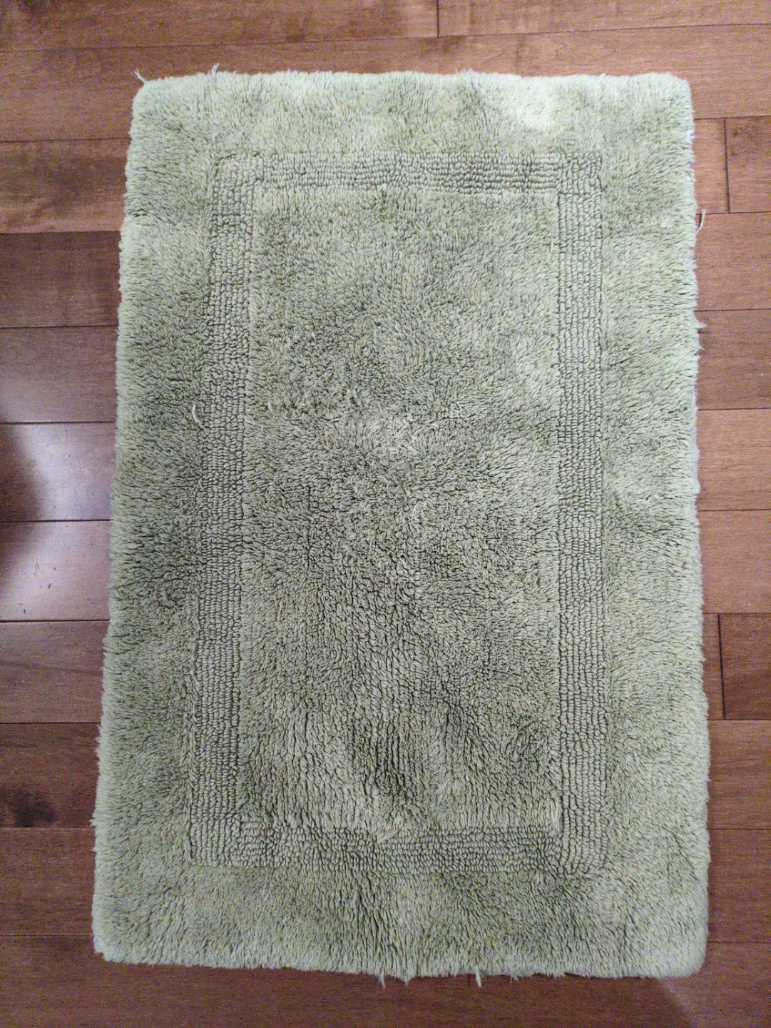 brown and light green Bath Mat 2'x3' - photo 2