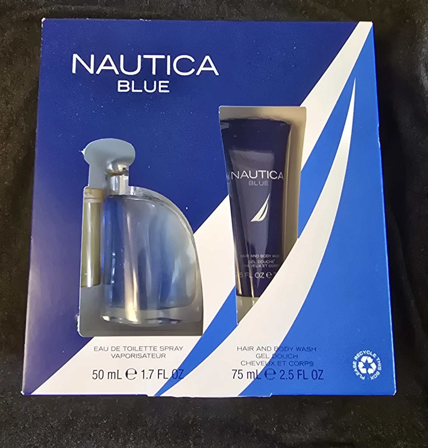 Nautica Blue Eau de Toilette Spray & Hair and Body Wash Set