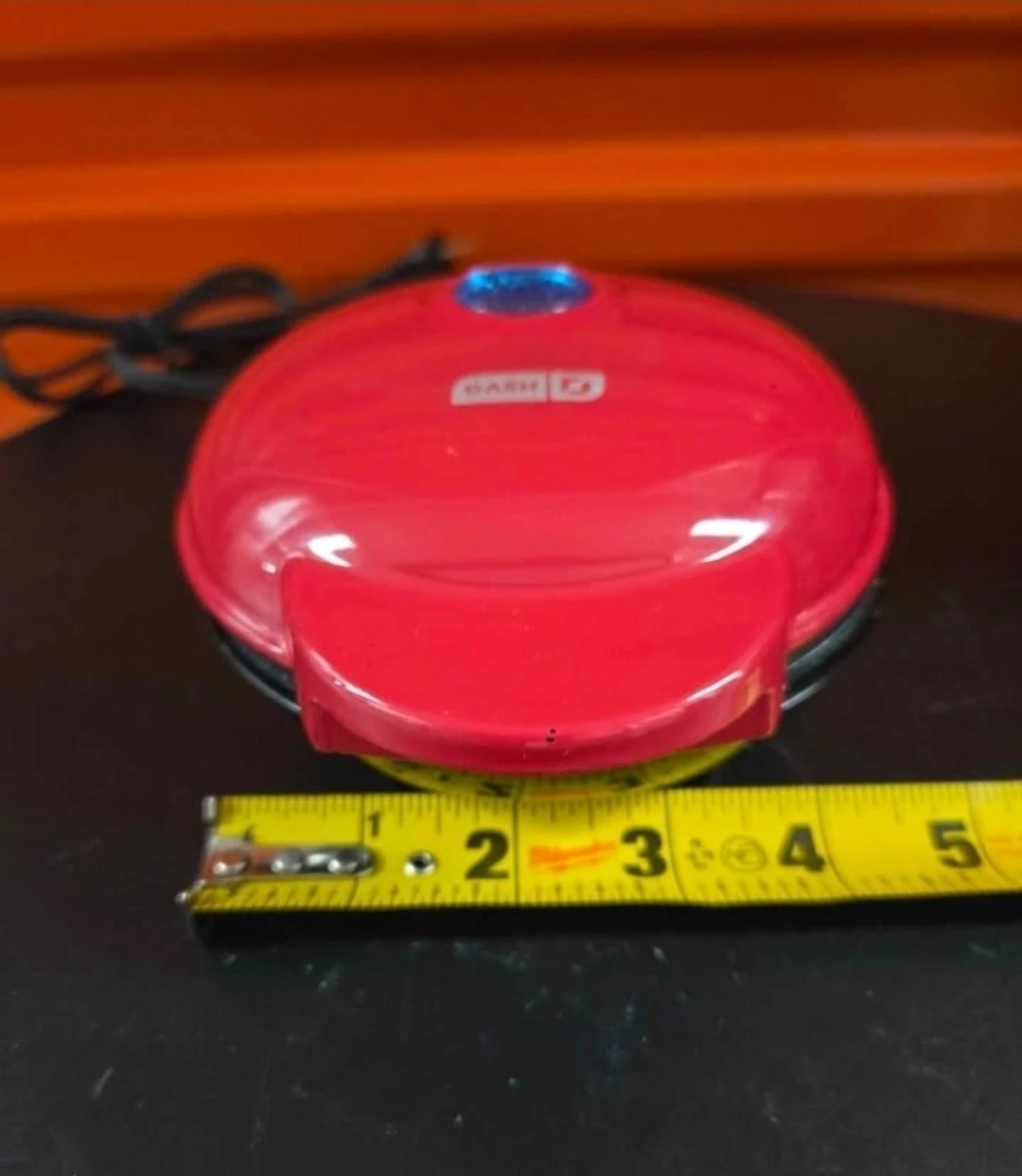 Dash Red Electric Mini Waffle Maker 4" Iron - photo 2