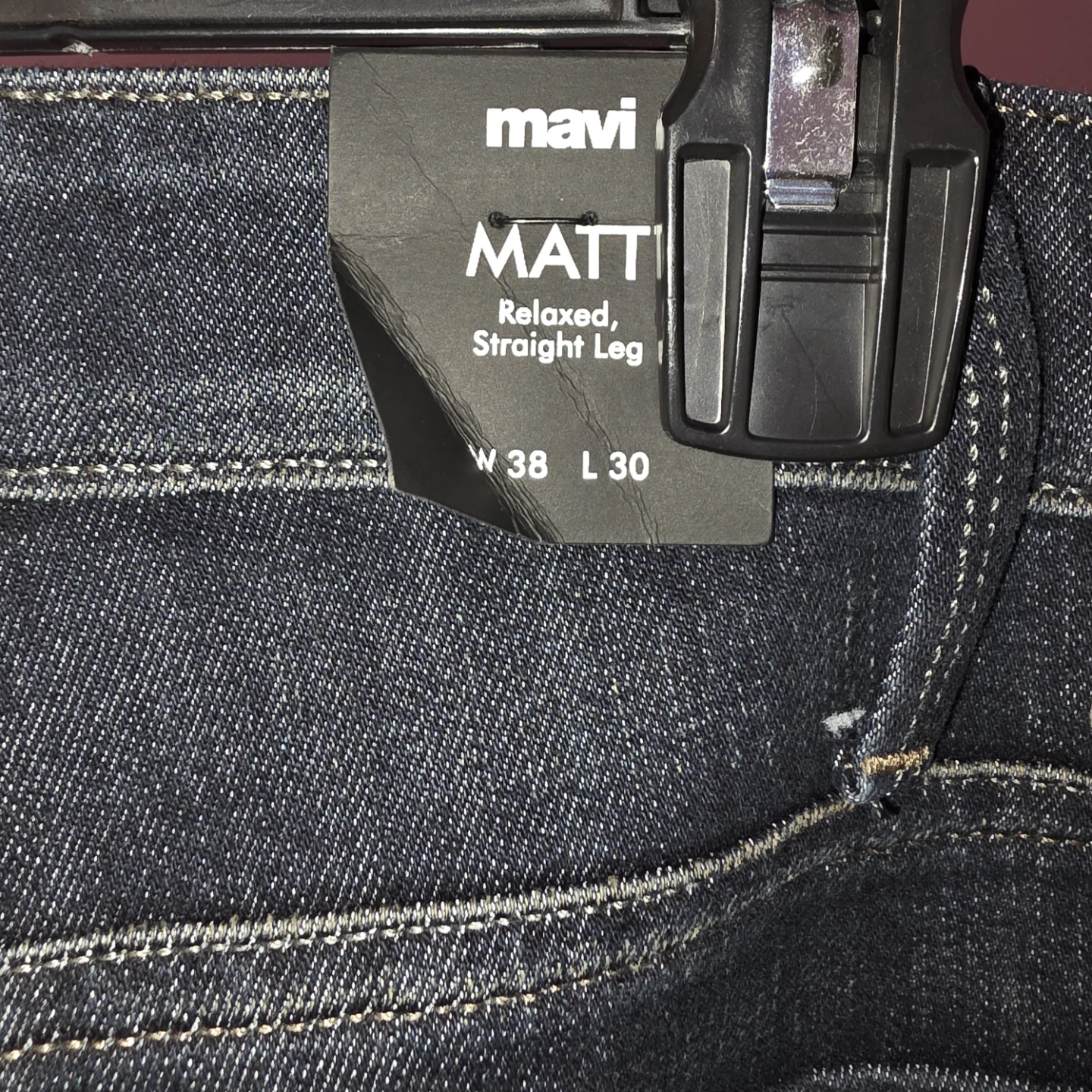 Mavi Matt Relaxed Straight Leg Jeans W38 L30 - photo 4