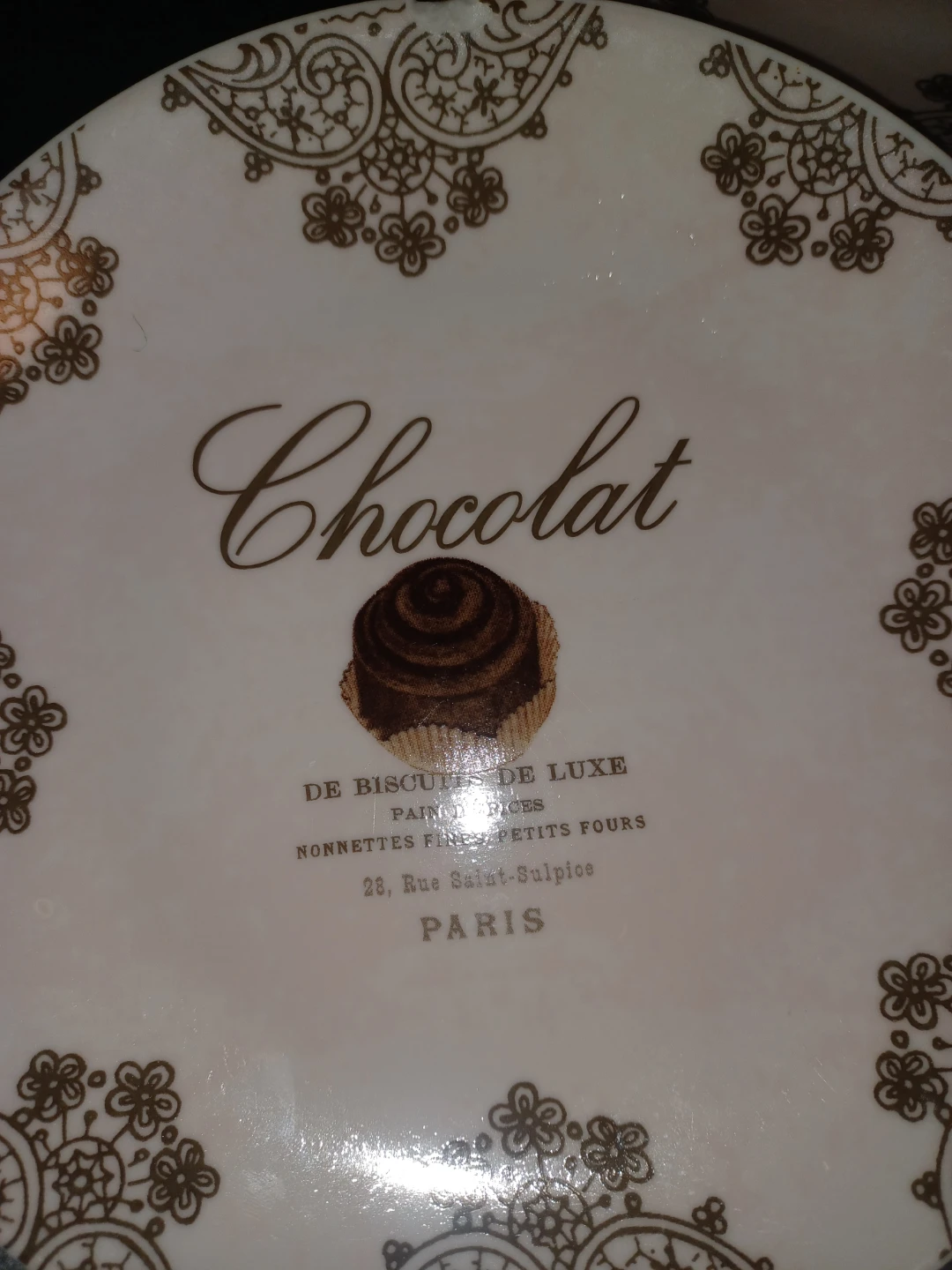 Chocolat de Biscuits de Luxe Plates - Set of 4