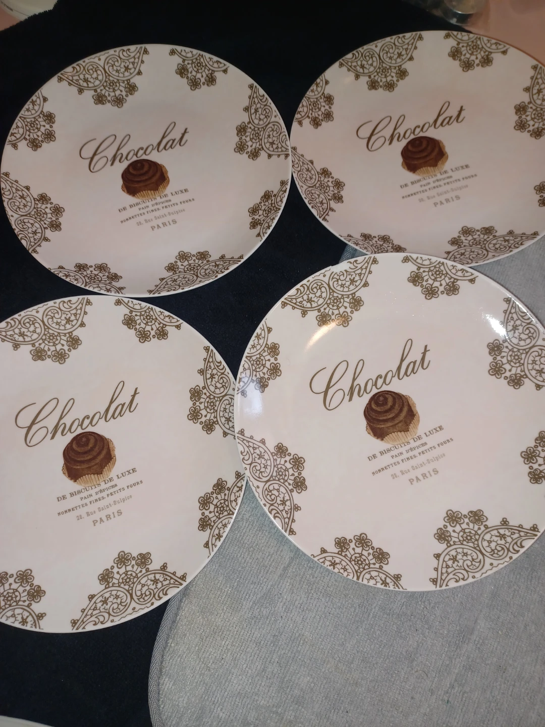 Chocolat de Biscuits de Luxe Plates - Set of 4 - photo 2