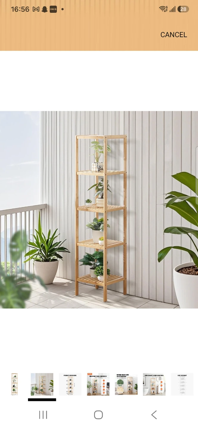 Bamboo Bathroom Shelves / Storage Organizer