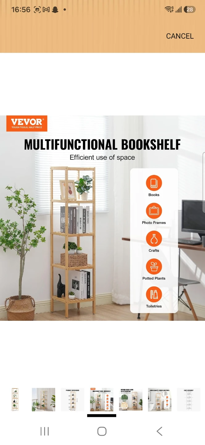Bamboo Bathroom Shelves / Storage Organizer - photo 3