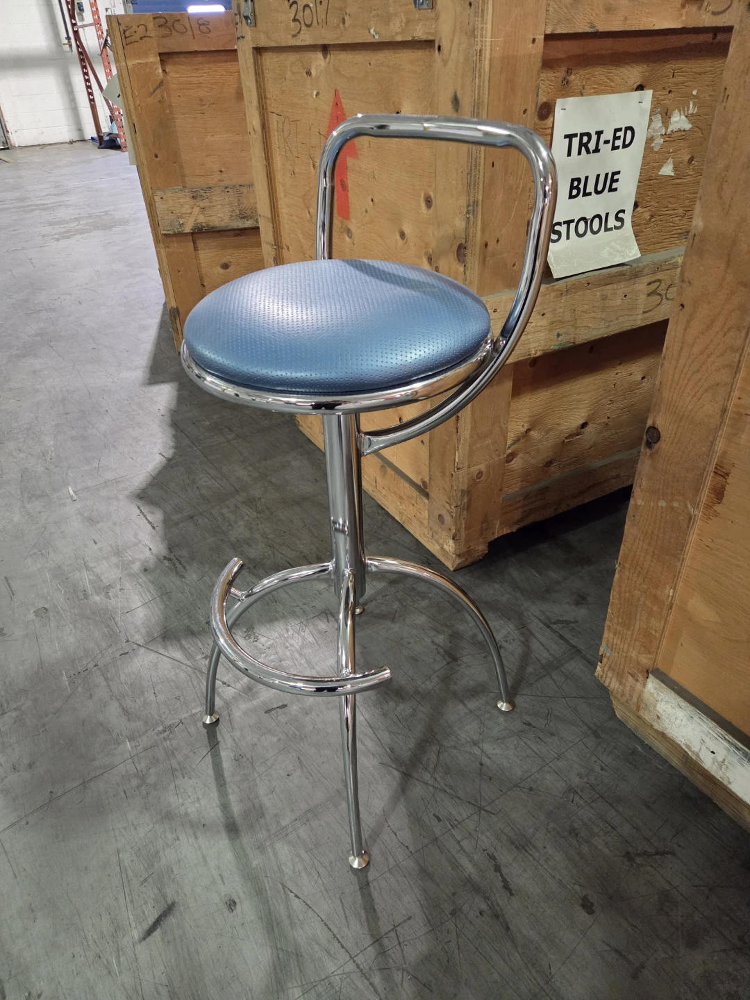 Blue Bar Stools set of 4, x 3