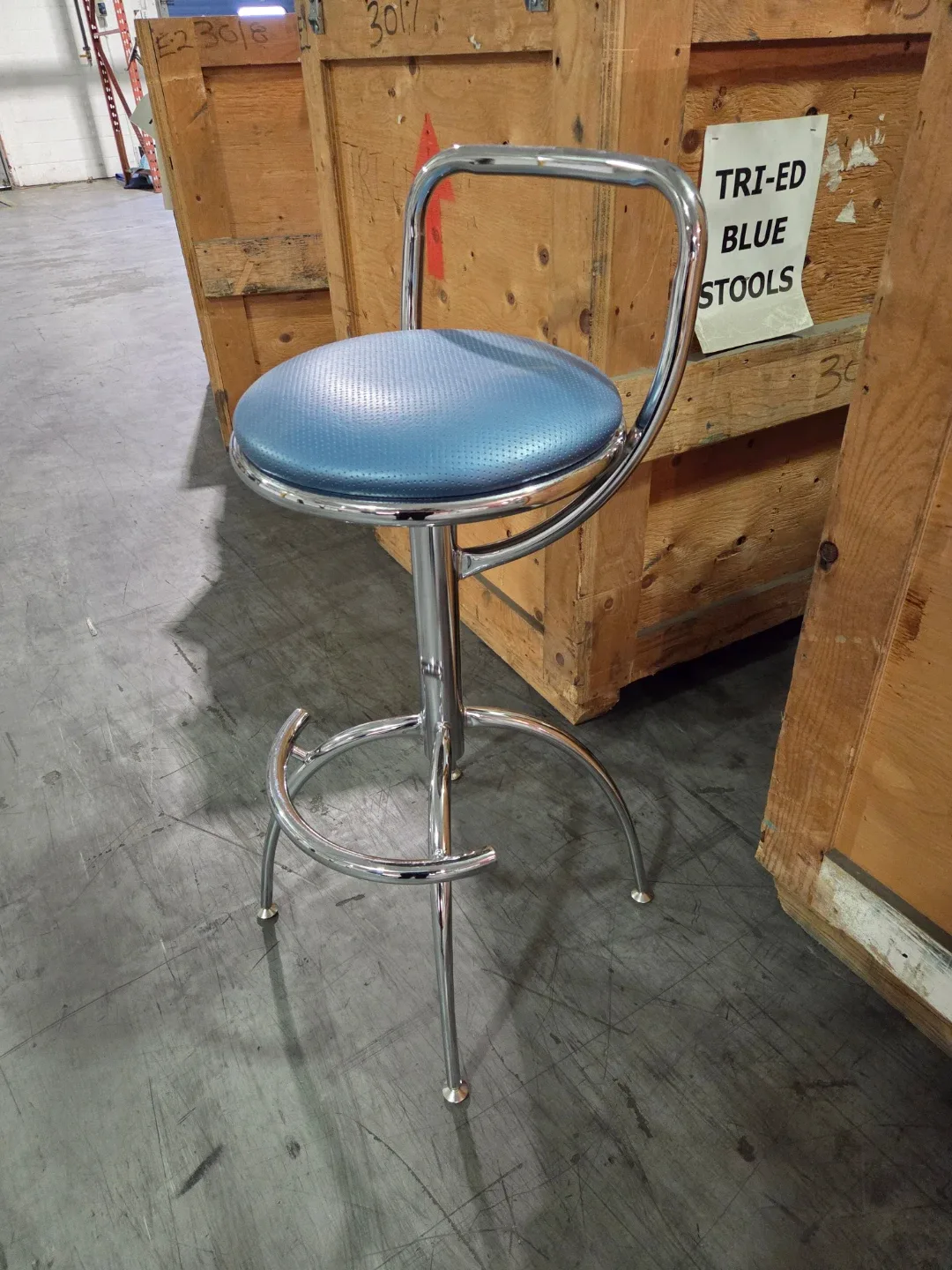 Blue Bar Stools set of 4, x 3