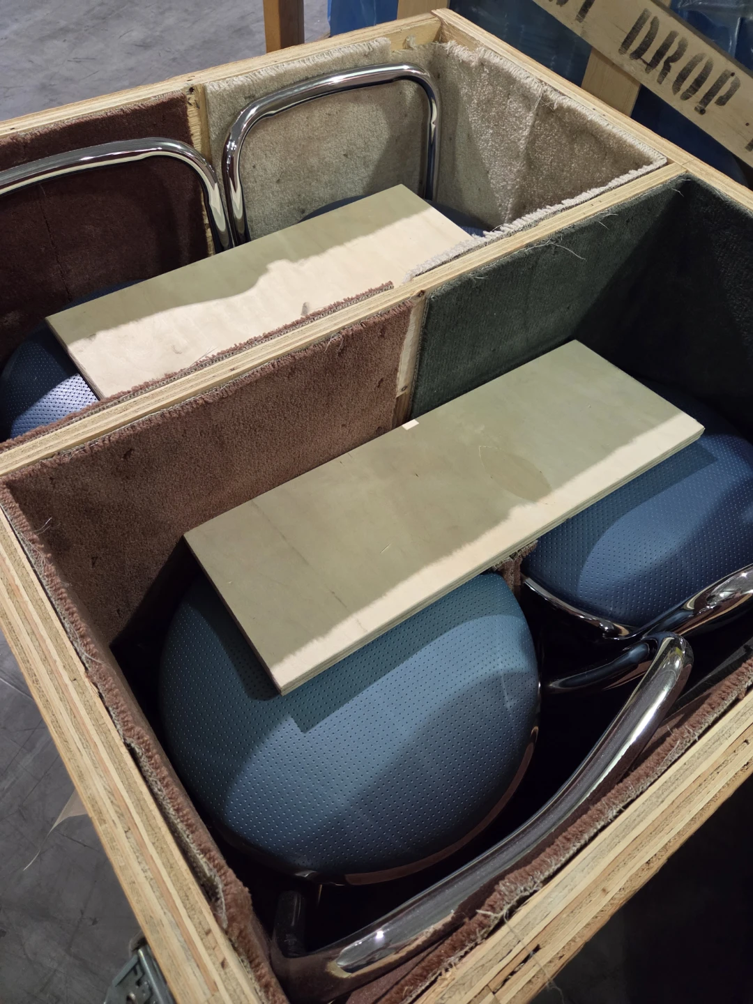 Blue Bar Stools set of 4, x 3 - photo 2