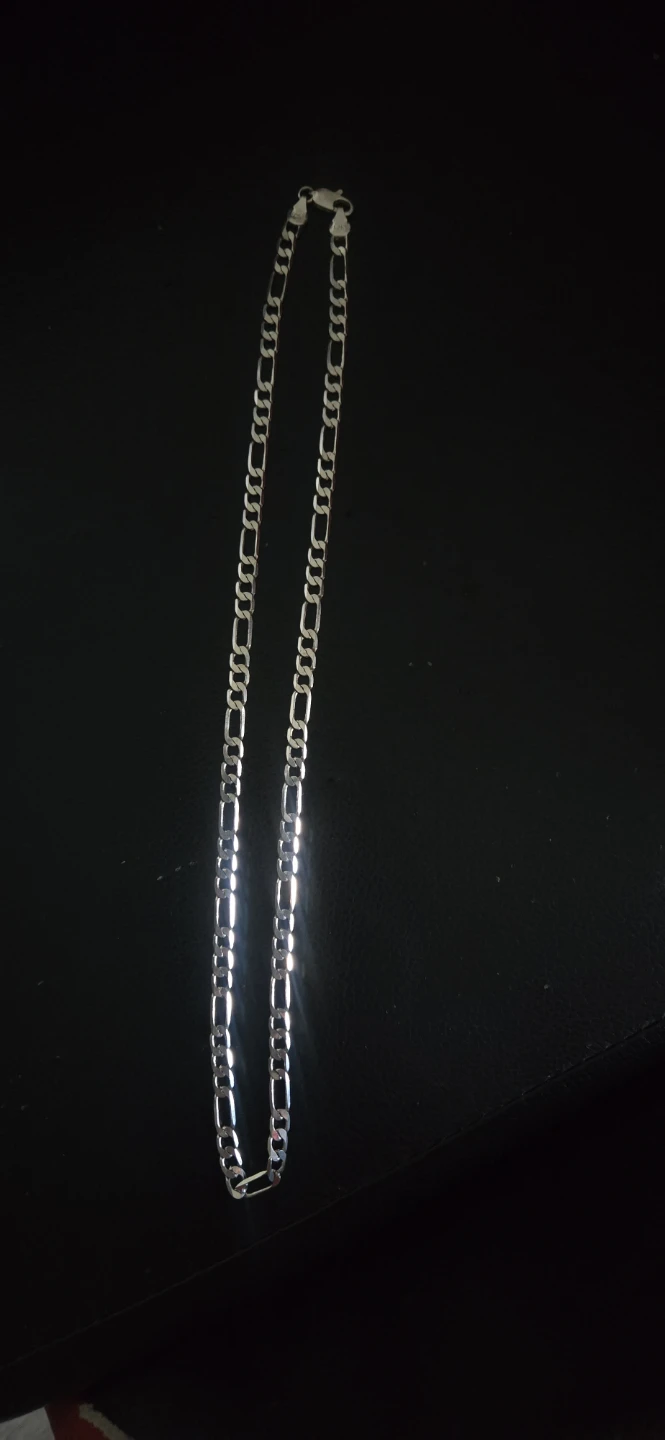 Sterling Silver Figaro Chain Necklace - photo 2
