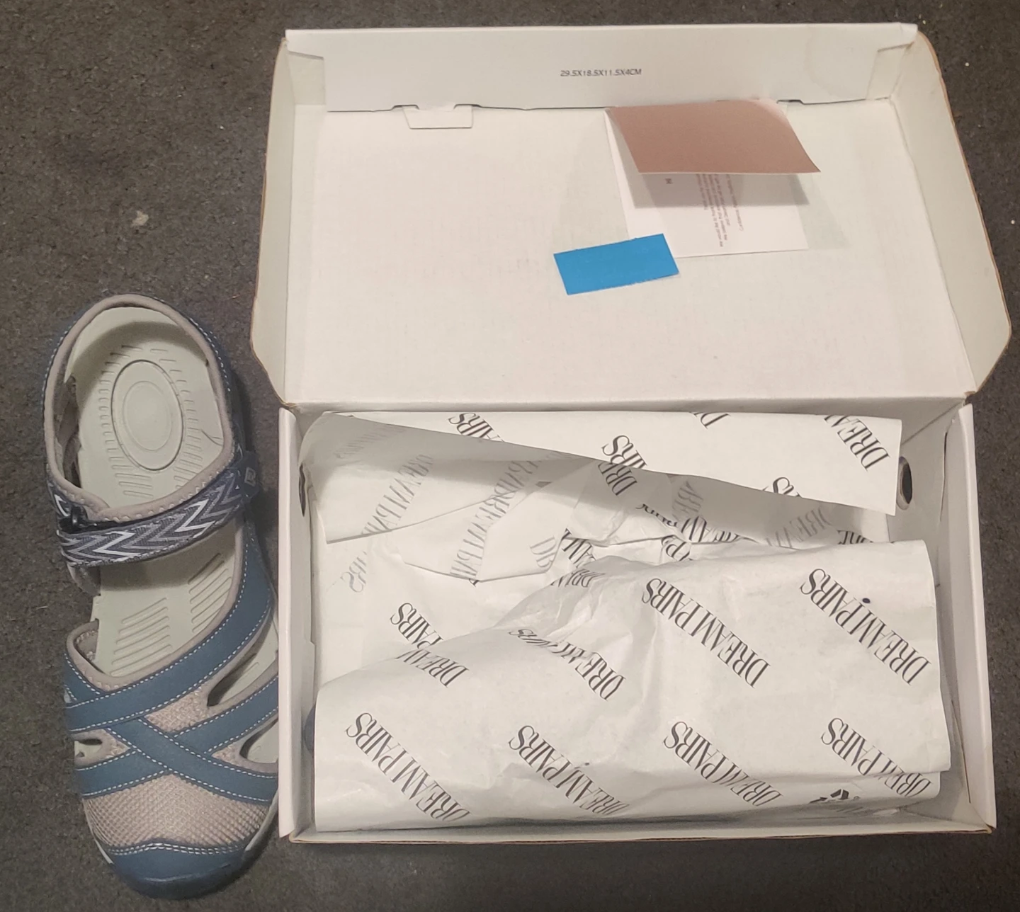 BN Dream Pairs Blue and Grey Sandals - photo 2