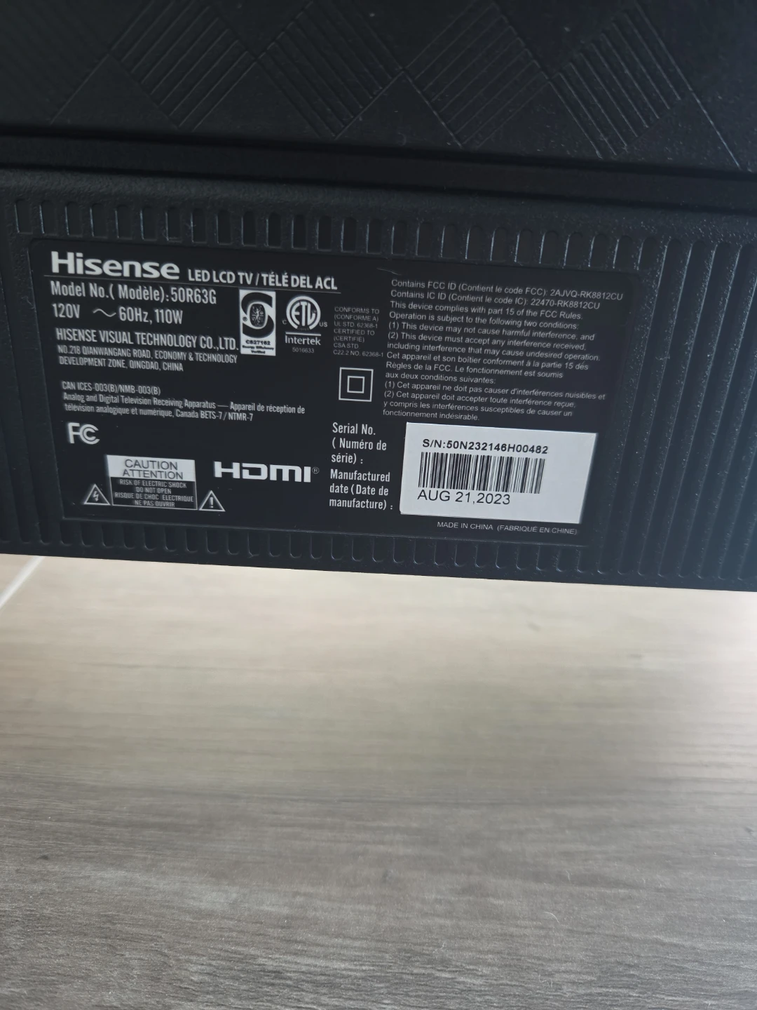 Hisense 50R63G Roku TV - photo 4