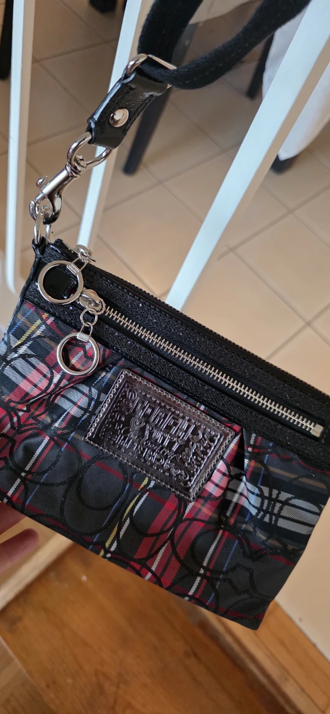 Autentic Coach Tartan Crossbody Bag - photo 3