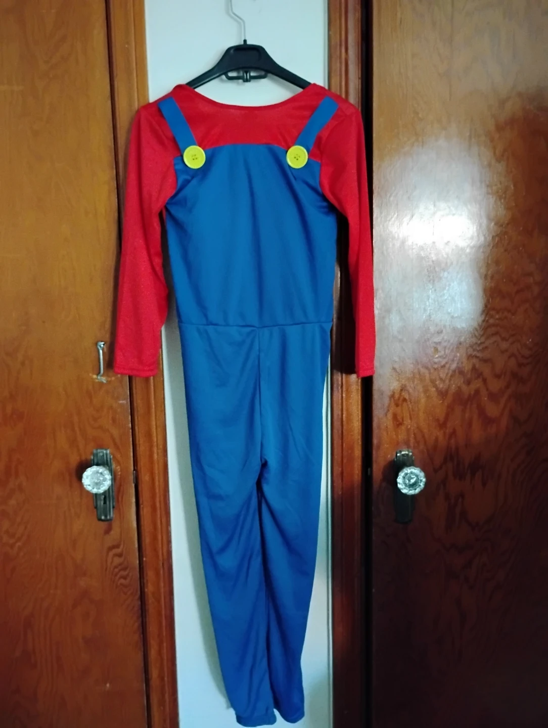 Mario Costume Jumpsuit with Hat - Size XL for 12 to 16 year old