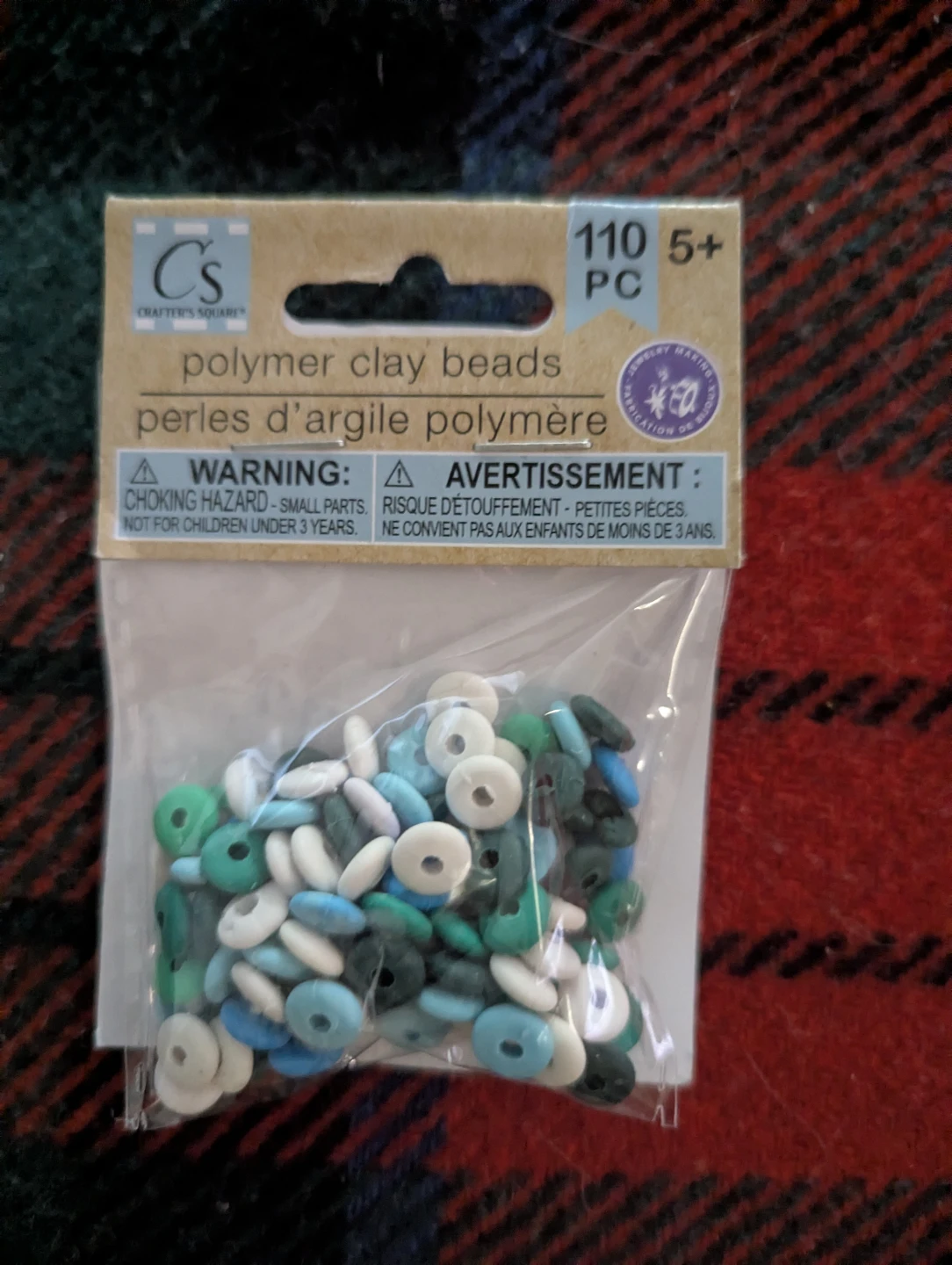 "Crafter's Square" Polymer Clay Beads - 110 PC