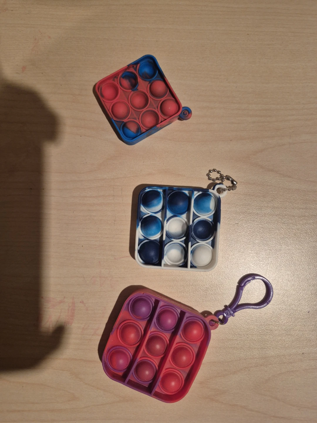 Pop-it Fidget Toy Keychain