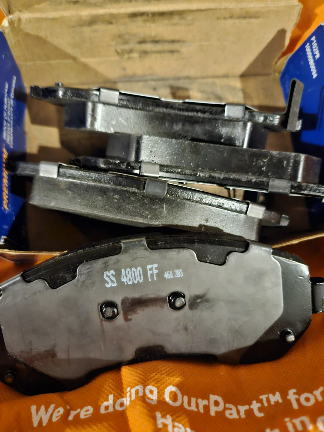 NAPA Brakes Premium Disc Brake Pads SS 4800 FF - photo 2