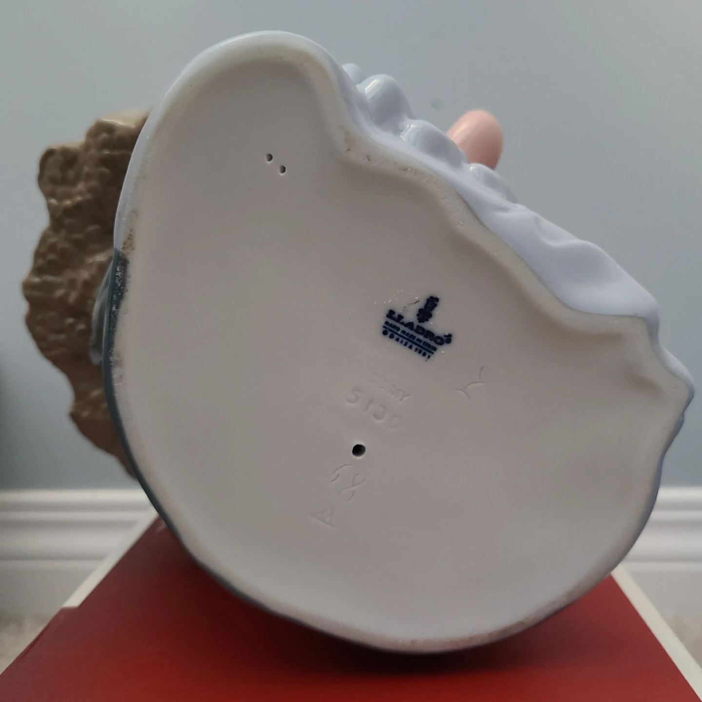 Lladro Sad Clown Head Bowler Hat and Flower - photo 5