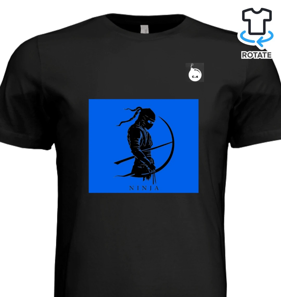 Black Ninja Graphic T-Shirt