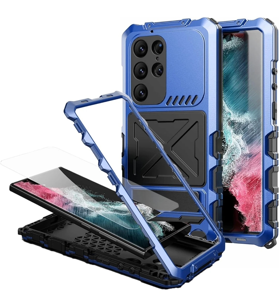 Blue Rugged Phone Case Galaxy S24 Ultra - photo 3