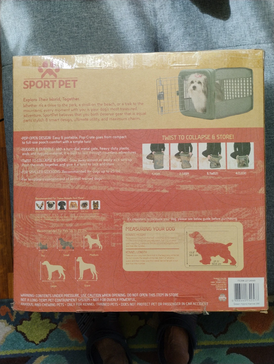 Brand New Sport Pet Small Pop-Crate for Dogs - photo 2