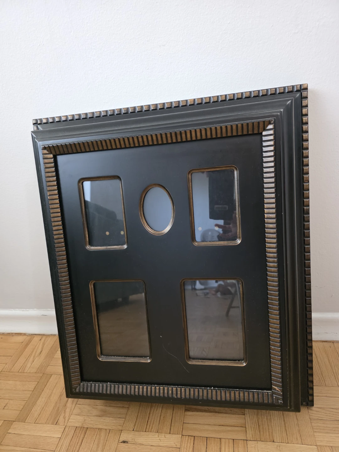 Black Wall Mount Organizer with Cork Board