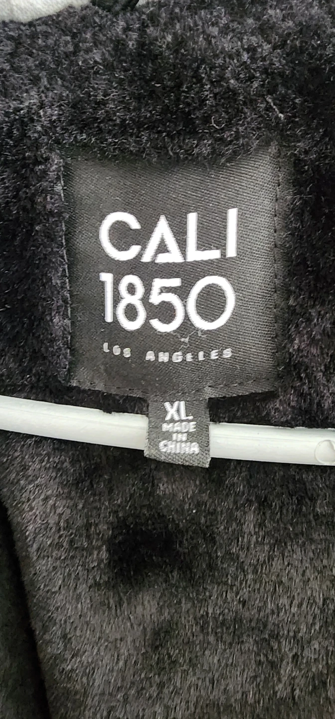 Cali 1850 Black Faux Leather Hooded Jacket - photo 4
