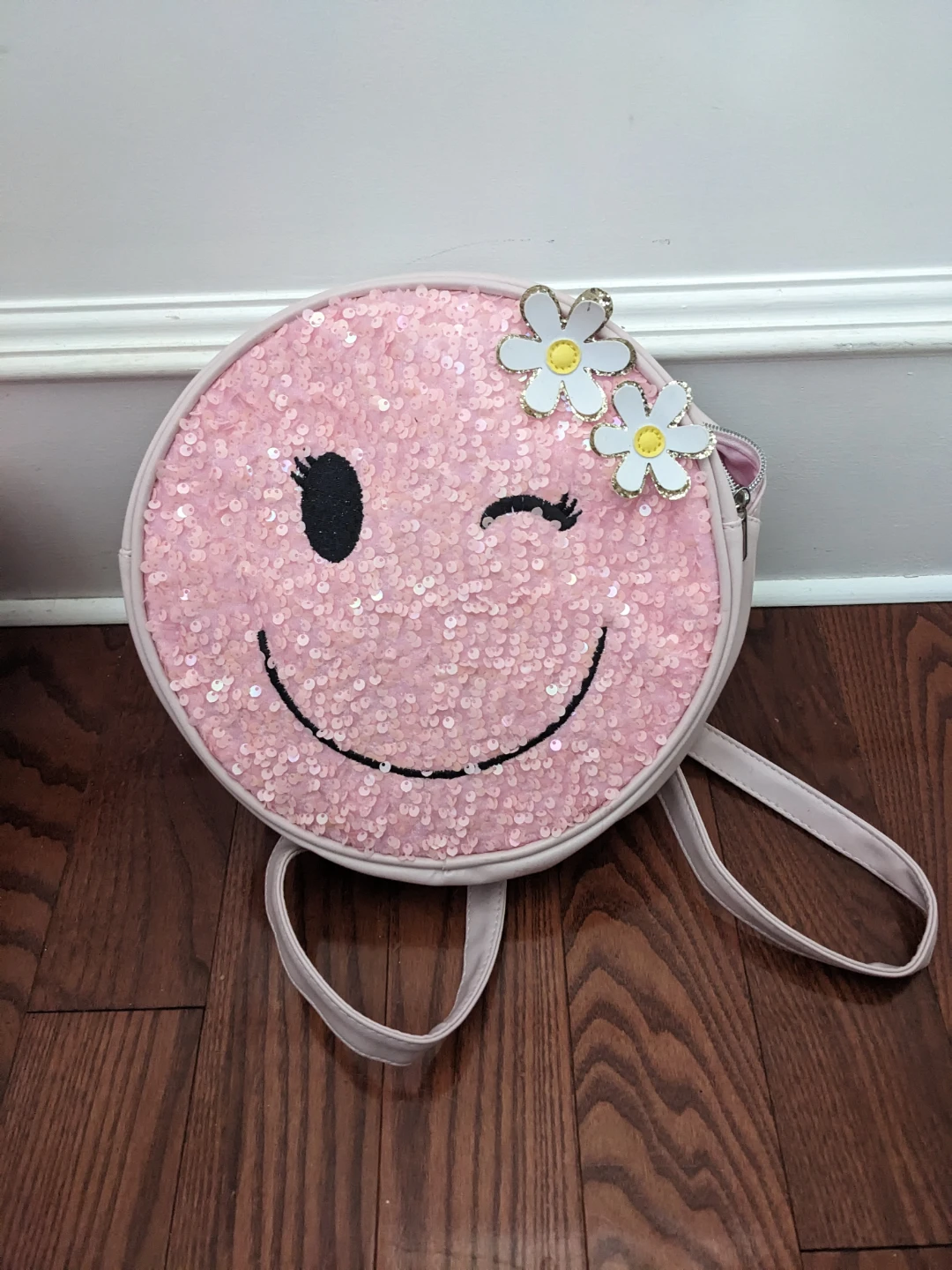 Smiley face kids back pack