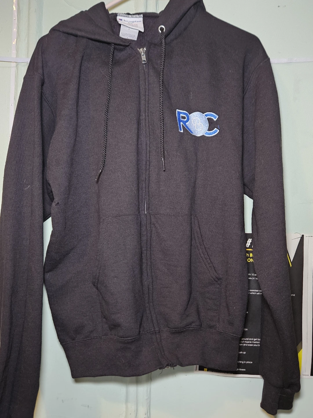 Champion Eco Authentic Black Full Zip Hoodie